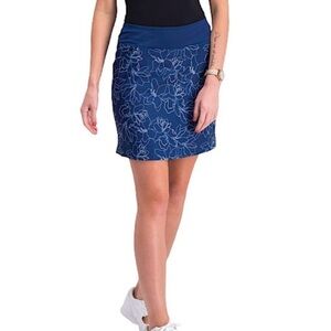 Cypress Club Skort Women’s L Slimming Activewear Golf Tennis Pickleball Navy